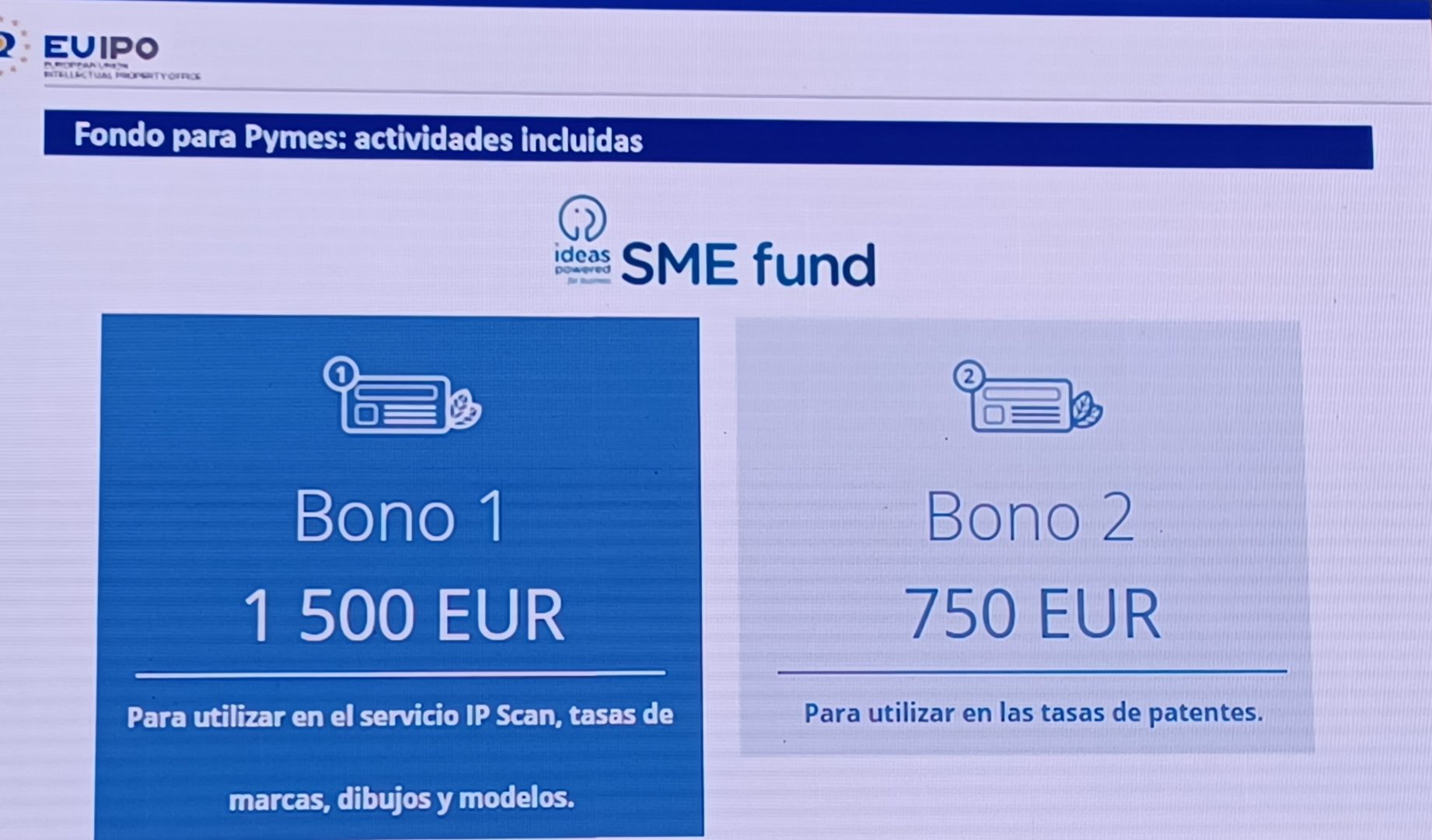 reticlaje y lucia leon asistieron al acto de promocion de euipo sobre sme fund