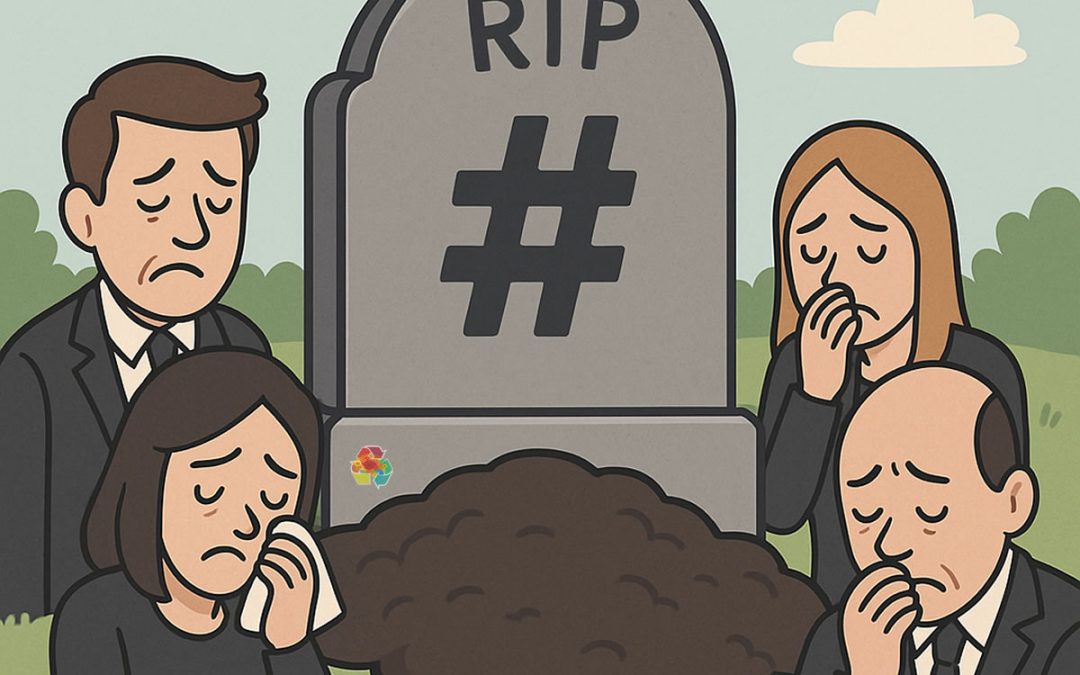 El hashtag murió en LinkedIn